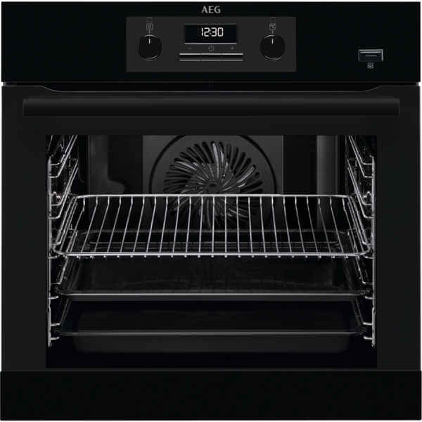 AEG BEB351010B SteamBake Electric Oven Black