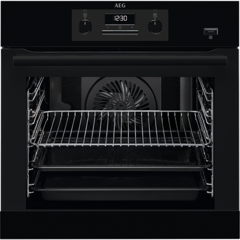 AEG BEB351010B SteamBake Electric Oven Black